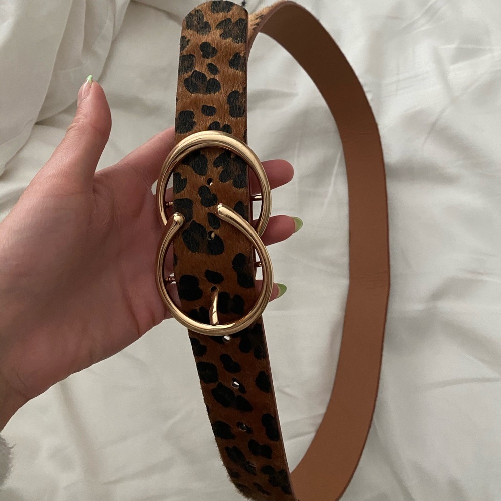 Cheetah print belt
